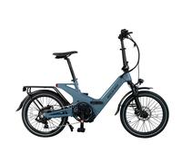 BERLIN 2GO bleu foncé - E-Bike pliable avec pneus Kenda 20x1,95", dérailleur Shimano 7 vitesses, autonomie d'env. 50 km