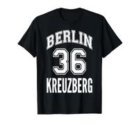 Berlin 36 Design nostalgique de Kreuzberg pour Le Quartier de Berlin T-Shirt Graphique avec Valeur, Homme, Noir, XL