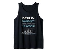 Berlin Allemagne coordonne Le Design Minimaliste de l'identité de la Ville Débardeur