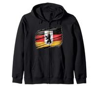 Berlin Allemagne Ours Drapeau Souvenir Voyage Allemand Sweat à Capuche