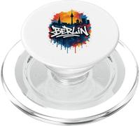 Berlin Allemagne Tour TV Horizon de la ville Aquarelle Graffiti PopSockets PopGrip pour MagSafe