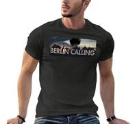 Berlin Calling Paul Kalkbrenner Elettronic Music Oversize T-shirt tendance pour homme Noir 3XL Noir, Noir , M