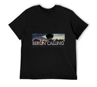 Berlin Calling Paul Kalkbrenner Elettronic Music Tee Round Neck Unisex Tops Men's 100% Cotton Short-Sleeve T-Shirts L