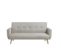 BERLIN - Canapé scandinave convertible 3 places beige