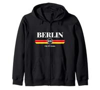 Berlin DE City of Dreams Germany Flag Graphic Vintage Retro Sweat à Capuche