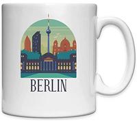 Berlin Germany City Monuments Tasse en céramique Blanche Blanc One Size