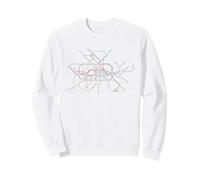 Berlin Germany Metro Suburban Railway - Carte de l'itinéraire Souvenir Sweatshirt