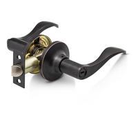 Berlin Modisch Intime Lever Lever Porte de porte [Tourn du pouce Lock a l'interieur] pour la chambre ou la salle de bain avec une finition bronze