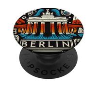 Berlin Monuments de Brandebourg Vacances Allemagne PopSockets PopGrip Adhésif