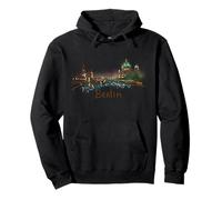 Berlin Night Germany Souvenir de Voyage Historique Panorama Cadeau Sweat à Capuche