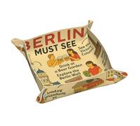 Berlin See Plateau de valet en cuir imprimé avec guide de voyage pour commode, pour entrée, bijoux, montres et clés