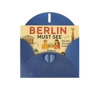 Berlin See Travel Guide Carte de vœux avec enveloppe, carte d'anniversaire, carte de Noël, carte d'invitation, 3 couleurs