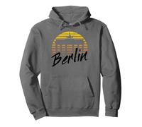 Berlin Skyline Allemagne Retro Vintage Sunset I Love Berlin Sweat à Capuche