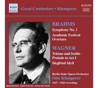 Berlin State Opera Orchestra - Brahms : Symphonie N°1 - Wagner : Tritan & Iseult : Prélude Acte 1
