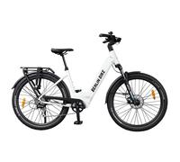 BERLIN SUV blanc clair - E-Bike, moteur arrière Bafang 48V 250W, Schwalbe Sam K-Guard 27,5x2,35 avec Suntour XCM Hydraulic Suspension