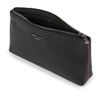 Berliner Bags Anna Trousse de Toilette en Cuir Véritable, Pochette Maquillage et Étui Multifonction pour Femme, Parfaite pour Le Voyage ou Le Sac à Main - Noir/Noir