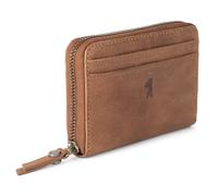 Berliner Bags Elsa Petit Portefeuille en Cuir avec Protection RFID, Porte-Monnaie Compact pour Femme, Idéal pour Cartes, Billets et Monnaie, Livré en Coffret Cadeau - Marron