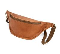 Berliner Bags Kai Sac Banane en Cuir Véritable, Sac Ceinture Imperméable avec Sangle Réglable et Fermetures Éclair YKK, Élégant et Pratique pour Homme et Femme - Marron