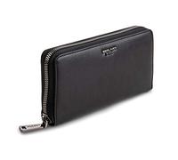 Berliner Bags Lyon Grand Portefeuille en Cuir avec Protection RFID, Portemonnaie Élégant pour Femme, Compartiments Cartes et Billets, Livré en Coffret Cadeau - Noir