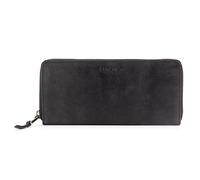 Berliner Bags Palma Grand Portefeuille en Cuir avec Protection RFID, Portemonnaie Élégant pour Femme, Format Long zippé - Gris Foncé