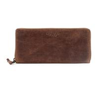 Berliner Bags Palma Grand Portefeuille en Cuir avec Protection RFID, Portemonnaie Élégant pour Femme, Format Long zippé - Marron