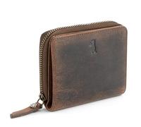 Berliner Bags Sara Petit Portefeuille en Cuir avec Protection RFID, Portemonnaie Compact pour Femme, Livré avec Boîte Cadeau - Marron