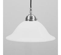 Berliner Messinglampen Suspension luminaire ANJA, dimmable, blanc, Salon / Salle à manger, Verre, Antique, Suspension