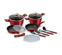 Berlinger Haus batterie de cuisine Burgundy aluminium rouge 11 pcs