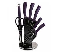BERLINGER HAUS BH-2560 COFFRET DE COUTEAUX VIOLETTES AVEC SUPPORT