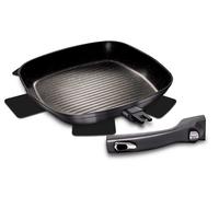 BerlingerHaus Poêle à griller Carbon Pro 28 cm – antiadhésif 3 couches, poignée amovible, tous feux