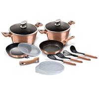 BERLINGER HAUS BH-7058 ENSEMBLE DE CUISINE EN GRANIT OR ROSE 13 PIÈCES