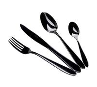 BERLINGER HAUS Black Collection Ensemble de couverts 24 pièces de qualité supérieure et élégant