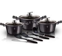 Batterie de Cuisine à Induction 10 Pièces Aluminium Antiadhésif sans PFOA Berli