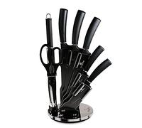 Jeu de Couteaux de Cuisine Professionnel Acier inox Couteau Chef Santoku 8 Pcs, Berlinger Haus, Carbon Pro, , Gris Gris
