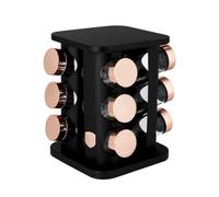 BERLINGER HAUS Carrousel à épices 13 pièces Black Rose | Peu encombrant et élégant