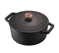 Berlinger Haus, Casserole, 20 cm, Collection Black Rose, Rétention de chaleur plus longue, Conserve uniformément la chaleur, Idéal pour l'utilisation du four à table, Sécurité du four