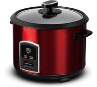 Berlinger Haus, Cuiseur à riz électrique, Collection Burgundy, Parfait pour la cuisson rapide du riz, Couvercle en verre, 2 poignées pour une utilisation sûre et confortable