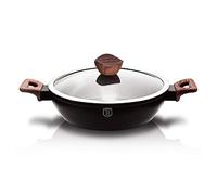 Berlinger Haus Ebony Rosewood Collection Shallow Poêle avec couvercle 28 cm BH/1739 Rosewood acier inoxydable 18/8