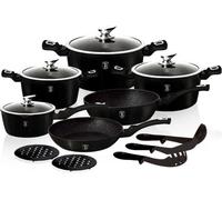 Berlinghaus BH-1474 Set de casseroles en granit avec couvercle en verre