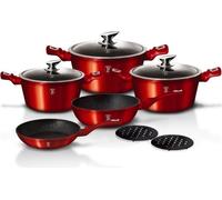 Berlinger Haus ensemble de pots en granit Red Metallic Line 10 éléments 8750