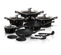 Berlinger Haus Garnki 15 Elementów Metallic Black RoyalBH1664