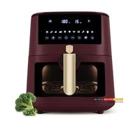 Berlinger Haus Leonardo Collection Friteuse numérique à air chaud, 8 l, avec 8 fonctions de cuisson automatique, écran tactile, 8 programmes, 1650 W, cuisson saine sans huile ni graisse