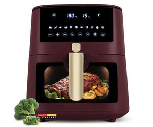 Berlinger Haus Leonardo Collection Friteuse numérique à air chaud, 8 l, avec 8 fonctions de cuisson automatique, écran tactile, 8 programmes, 1650 W, cuisson saine sans huile ni graisse