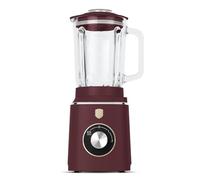 Berlinger Haus Mélangeur par immersion/mixeur de table avec réservoir en verre 1,5 l 1000 W/bordeaux mat/collection Leonardo