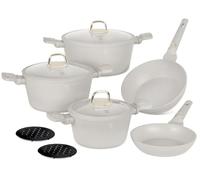 Berlinger Haus Lot de 10 casseroles et poêles en aluminium anti-adhésif avec couvercles pour la maison, la cuisine, le four, le lave-vaisselle, respectueux de l'environnement, compatible avec tous les