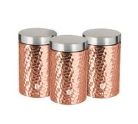 Berlinger Haus, Lot de 3 Boites de Rangement, Collection Rose Gold, Couleur métallique moderne, Facile à ouvrir et fermer, Qualité supérieure, en acier inoxydable, élégant