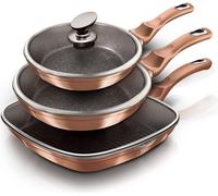 Berlinger Haus lot de 3 poeles en granit 20/24/28cm Metallic Line Rose Gold BH6195