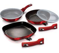 Berlinger Haus lot de 3 poeles en granit Metallic Line BH6796