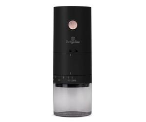 Berlinger Haus Moulin à Café Electrique Rechargeable Broyeur Céramique 38 Degrés de Broyage USB C 2000mAh Portable Broyage Précis Collection Black Rose
