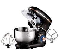 Berlinger Haus, Robot de Cuisine, Collection Black Rose, 6 vitesses avec fonction d'impulsion turbo, Facile à nettoyer, Fonction ouverte/fermeture facile, Bol en acier inoxydable, Lumière LED